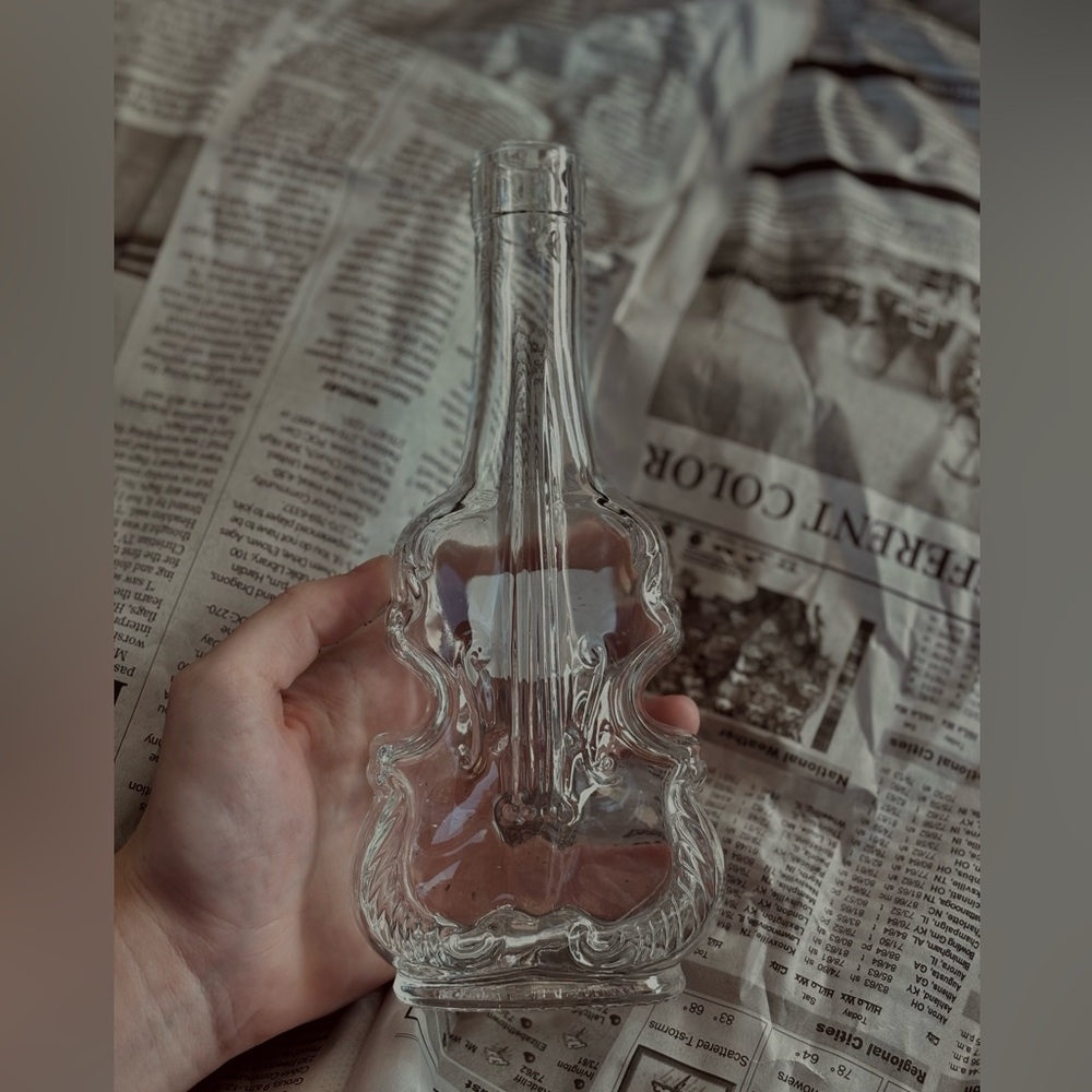 Violin Glass Vase